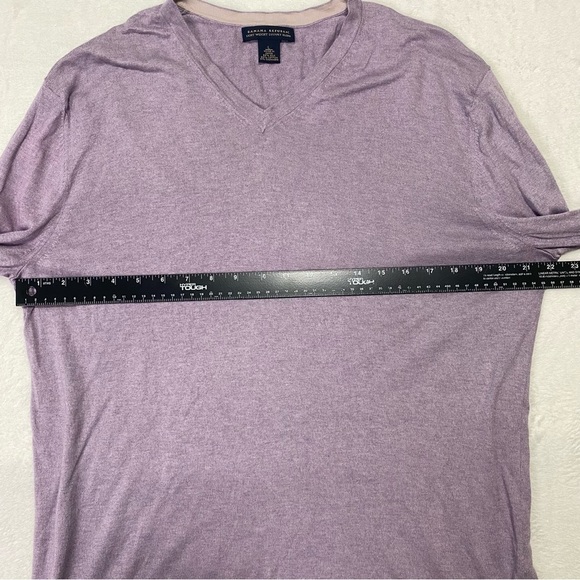 Banana Republic Light Weight Luxury Blend V-Neck Purple Sweater Flawed Size L - Picture 10 of 12